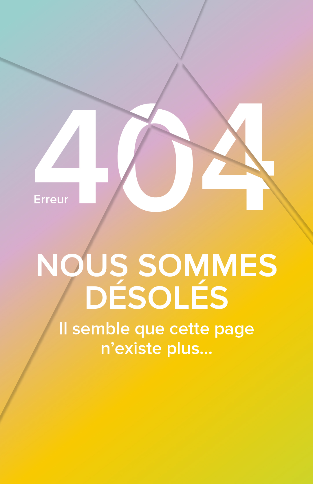page 404 sans bouton