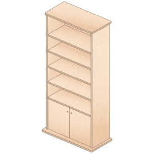 armoire avec portes
