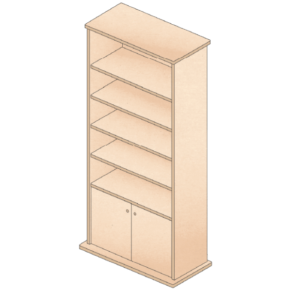 armoire avec portes