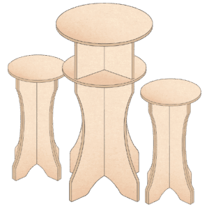 ENSEMBLE tabourets et table