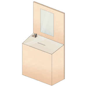 urne en carton avec plexi et porte-crayons