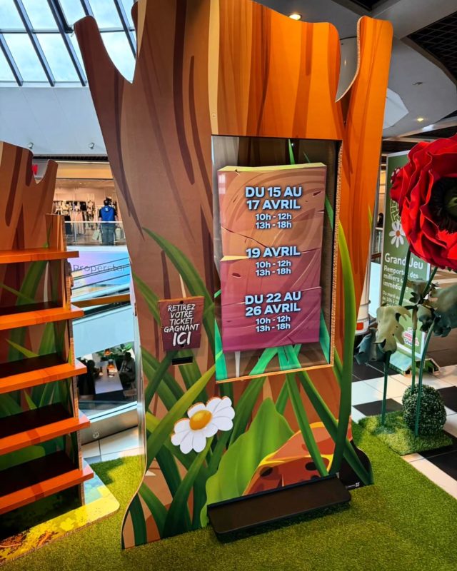 Pour une animation complète, installation d'une borne recouverte d'une décoration personnalisée en carton. Et programmations d'un jeu adapté par nos développeurs.

#print #carton #communication #reboard #ecoresponsable #ecologie #soja #switzerland #lausanne #migros #crissier #encre #digital #event
